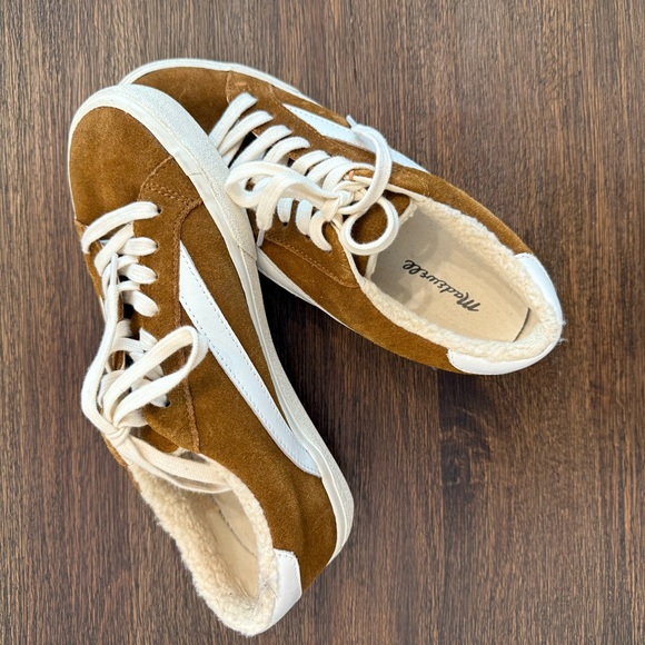 Madewell Shoes - Madewell Brown and White Sneakers